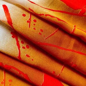 Large abstract CHIFFON scarf